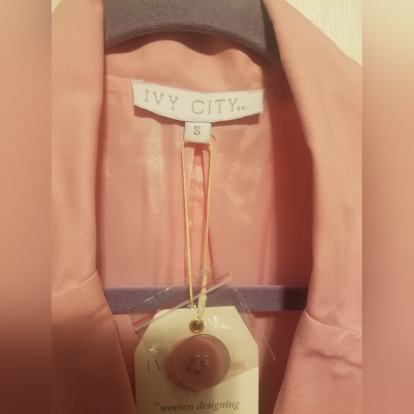 NWT Ivy City Co. POWER SUIT Blazers/Pants Women's Color Light Pink Size Small - Picture 9 of 16